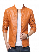 Man Leather Jacket Photo Suit screenshot 6