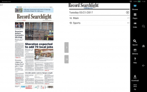 Record Searchlight e-newspaper screenshot 0