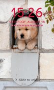 Cute Puppy Lock Screen Cute Puppy Pattern Passcode screenshot 4