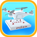 Drone Pizza Delivery 3D Icon