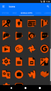 Orange and Black Icon Pack Free screenshot 17