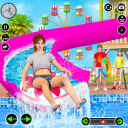 AquaPark renang kolam 3d icon