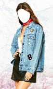 Women Jeans Jacket Photo Suit screenshot 5