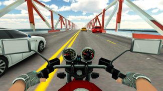 Jalan raya Real Traffic Bike Racer screenshot 5