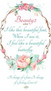 Beauty 2 Font for FlipFont , Cool Fonts Text Free screenshot 0