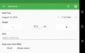Weight Diary screenshot 3