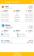 التقويم - الشمس والقمر screenshot 0