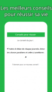 Conseils pour réussir sa vie screenshot 0