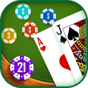 Blackjack 21 card game Icon