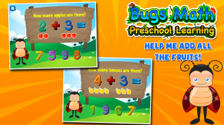 Preschool Math - Bugs screenshot 1
