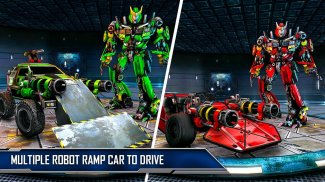 منحدر سيارة روبوت تحويل لعبة: ألعاب روبوت سيارة screenshot 9