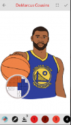 Pixel art basketball logo : Color by Number screenshot 0
