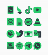 Warak Green - Icon Pack screenshot 2