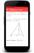 Mensuration Formula - Area and Volume Calculation screenshot 2