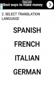 SPEAK and TRANSLATE - English, Spanish, French, Italian and German TRANSLATOR screenshot 5