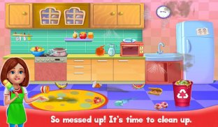 Большая очистка дома и стирка: игра для дома screenshot 1