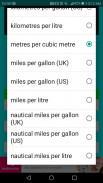 Fuel Economy Units Converter screenshot 1