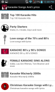 Karaoke Songs und Texte screenshot 0