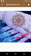 Mehndi Desain Foto Editor screenshot 0