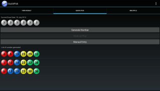 Lottery Quick Pick screenshot 1