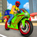 Pizza Biker Boy Moto Racing 3D