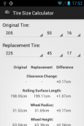 Tire Size Calculator screenshot 0