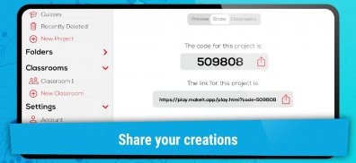 Make It - crea giochi e quiz screenshot 2