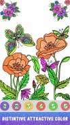 Flowers Glitter Coloring Art screenshot 0