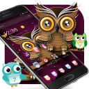 Two-dimensional Abstract Owl Theme Icon