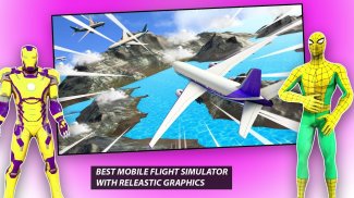 Superhero Airplane Pilot Sim: Airplane Games screenshot 3