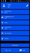 Dialer theme Cards Cobalt screenshot 5
