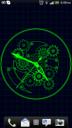 Clock Blueprint Wallpaper screenshot 0