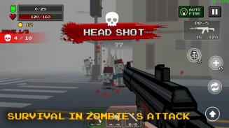 Pixel Z Gunner 3D - Battle Survival Fps screenshot 0