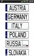 Vehicle registration plates screenshot 0