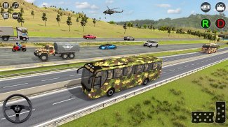 Offroad Army Bus Offline Games screenshot 2