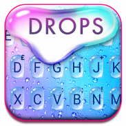 ثيم لوحة المفاتيح Colorful Raindrops Water screenshot 2