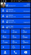 Dialer theme Cards Cobalt screenshot 2