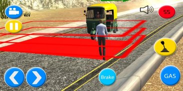 US Rickshaw Driver: Offroad Rickshaw Games 2018 screenshot 0