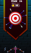 瞄准射箭。 输入移动目标。 目标旋转，玩家必须准确射击，但不要损坏前一个箭头。 screenshot 11