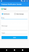 Firebase Notification Sender screenshot 0