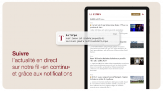 Le Temps, actualités et info screenshot 2