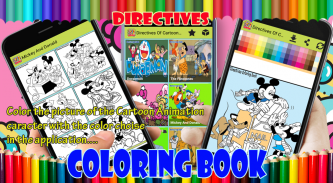 Directives Of Cartoon Animation Coloring Book screenshot 1