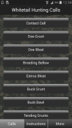 Whitetail Hunting Calls screenshot 0