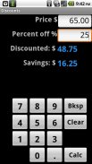 Discount Calculator screenshot 1