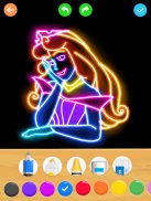 Draw Glow Princess screenshot 1