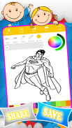 Coloring Superman Games screenshot 7