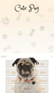 Cute Pug Keyboard Wallpaper HD screenshot 0