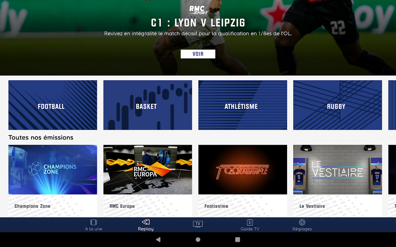 RMC Sport para Android - Baixe o APK na Uptodown