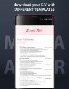 Masaar - Build Your CV screenshot 2