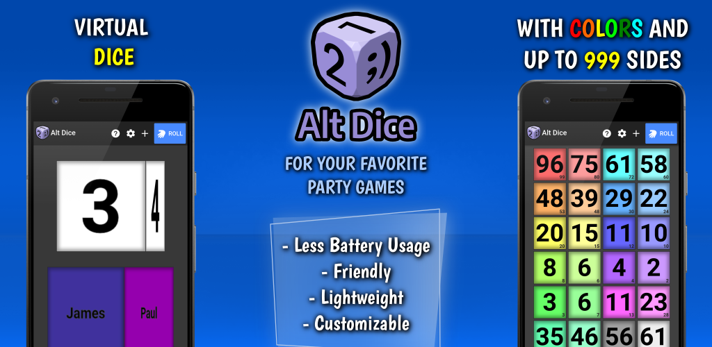 Dice and roll speed up. Roll dice app.